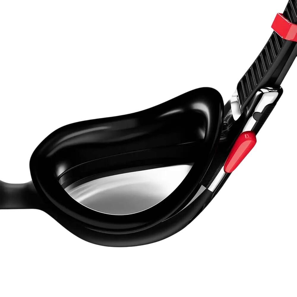 "Biofuse 2.0" Schwimmbrille Spiegel Damen und Herren Schwarz/Rot/Chrom 4/4
