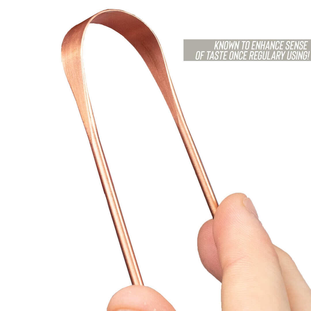 Miedziany czyścik do języka myga Copper Tongue Scraper Cleaner 5/7
