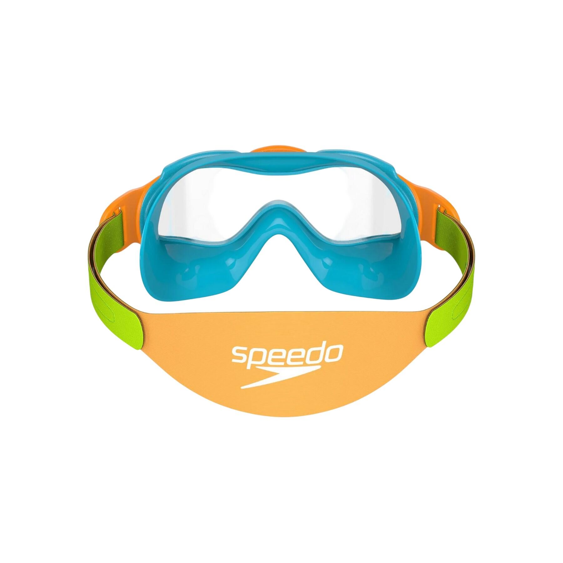 Óculos de natação Sea Squad para crianças e jovens (Azul Azure/Claro/Verde 2/4