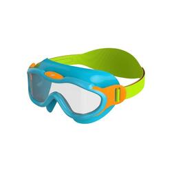 Lunettes De Natation SEA SQUAD Enfant (Azur / Transparent / Vert Fluo / Orange