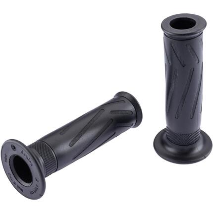 Domino gumowe manetki Yamaha 120 mm otwarte 22/26 mm czarne