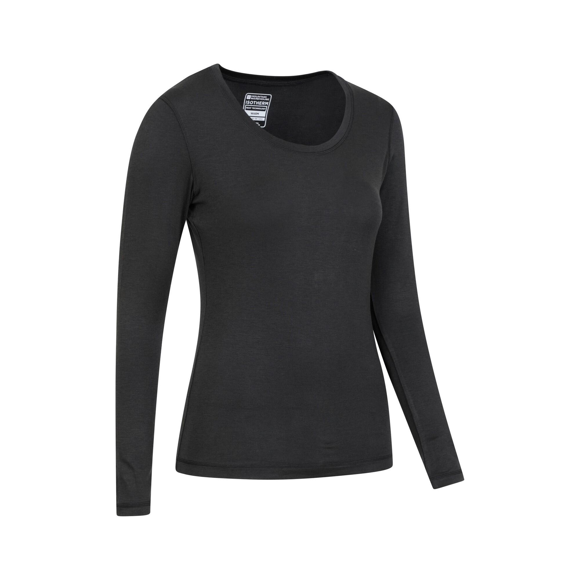Womens/Ladies Keep The Heat Isotherm Base Layer Set (Black) 3/4