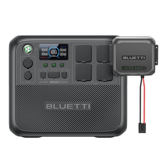 BLUETTI AC200L + D40 2048Wh Energia Solare per Lavoro e Streaming Outdoor