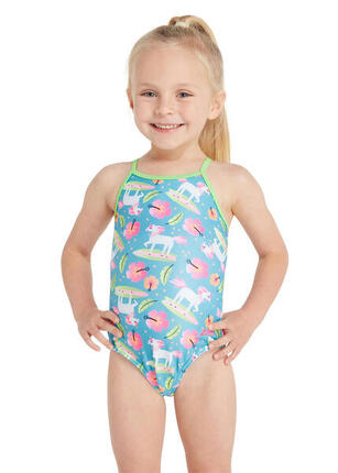 Maillot de bain dos croisé Zoggs Pegasus pour filles - Taille 22