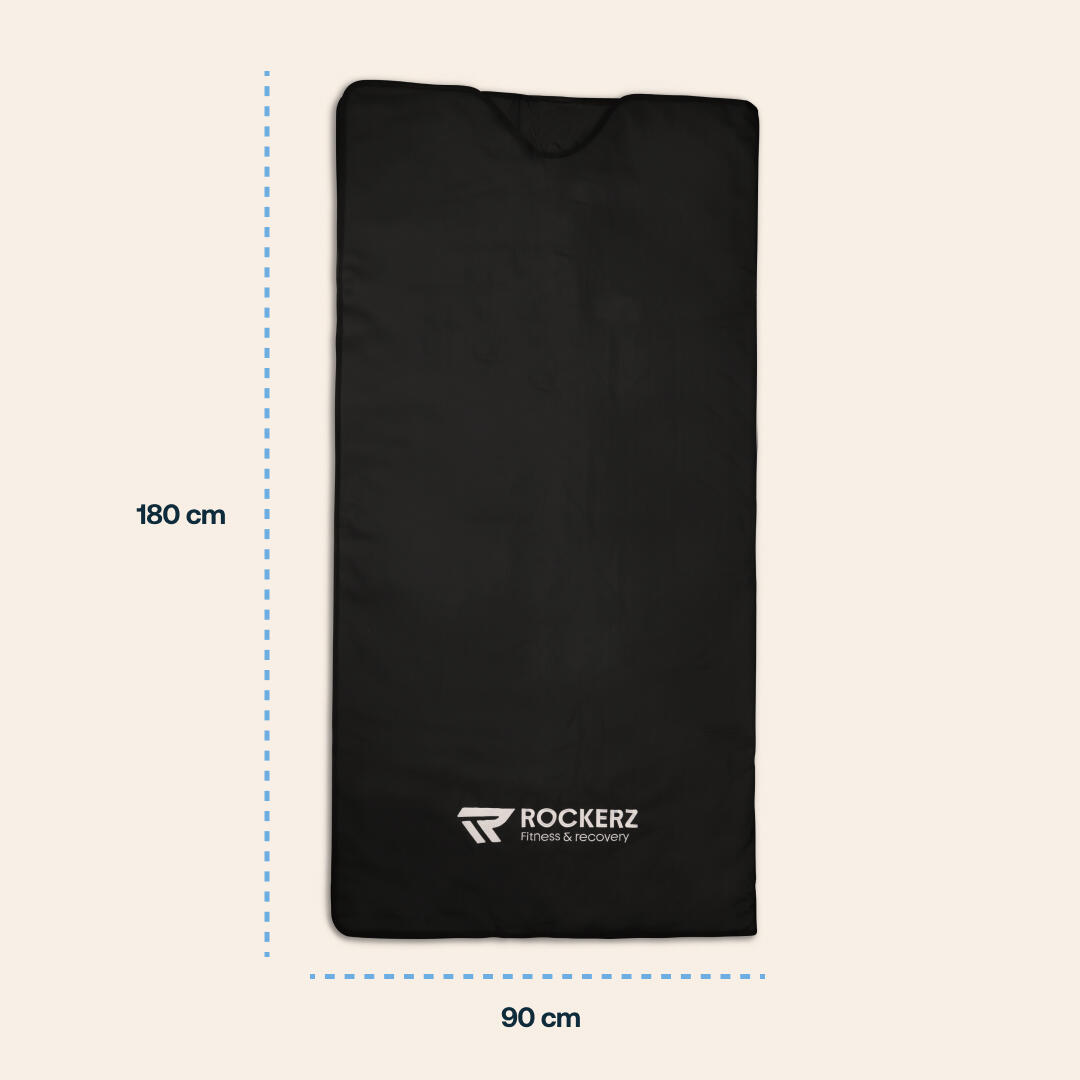 Couverture Sauna Infrarouge Rockerz – Détox – Désintoxication – Couleur Noir 4/7