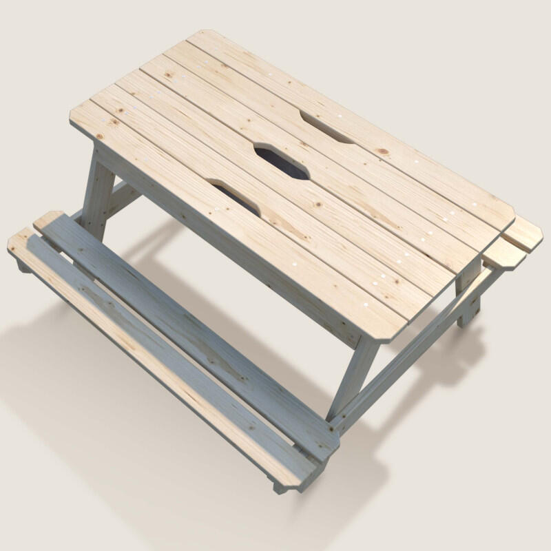 Table d'activités en bois avec bac à sable intégré pour enfants 4/5
