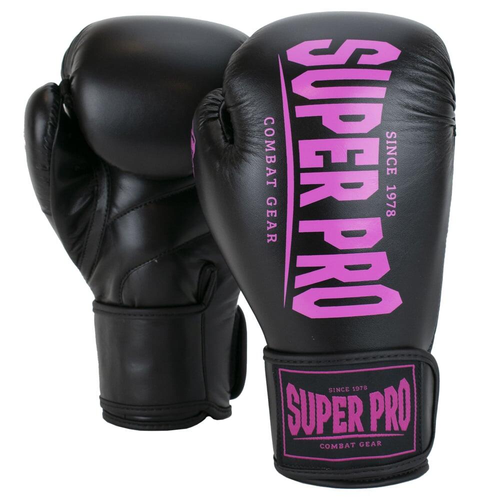 Manusi de Box Super Pro Combat Gear Champ Roz/Negru