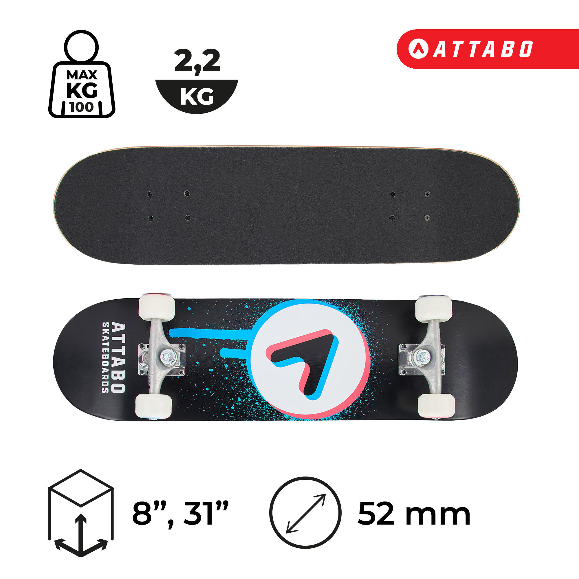 Deskorolka klasyczna ATTABO Ollie 6/6