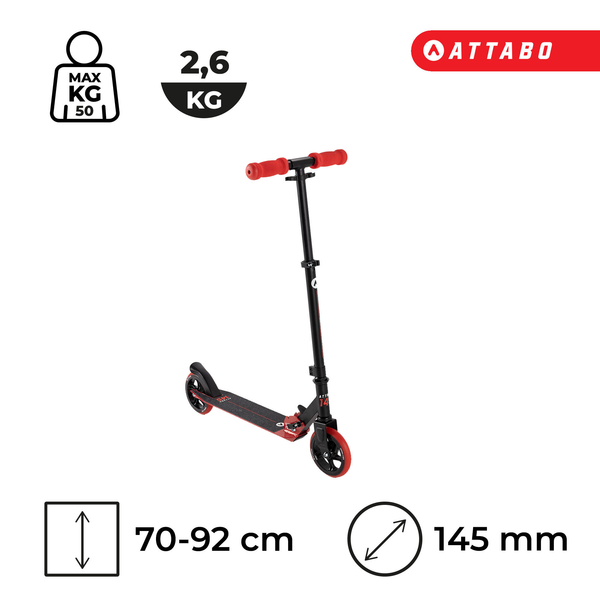 ATTABO 145 monopattino per bambini 6/7