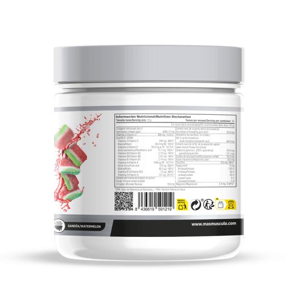 Flex (Hydrolysiertes Kollagen) - 300g Wassermelone MASMUSCULO 3/5