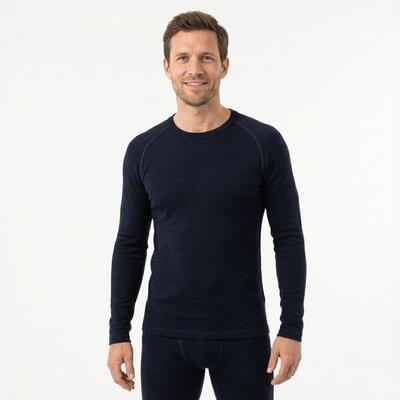 80% merinowol naadloos thermoshirt heren – yeti