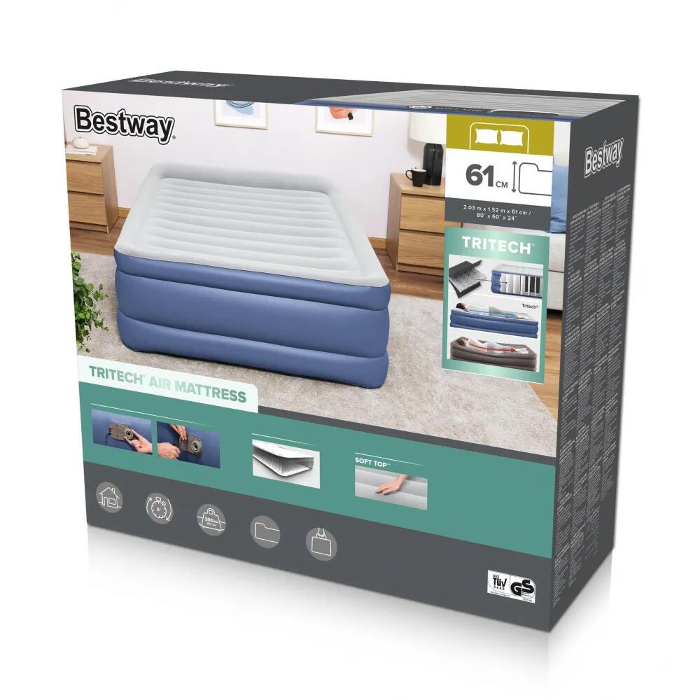 Colchão Inflável Duplo Bestway 203x152x61 cm 2/7
