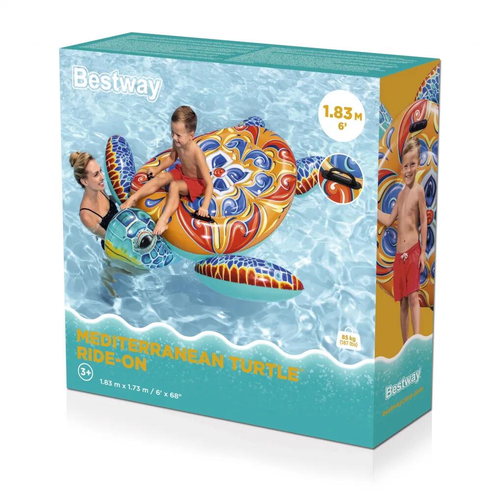 Bouée natation chevauchable tortue enfant Bestway 3/7