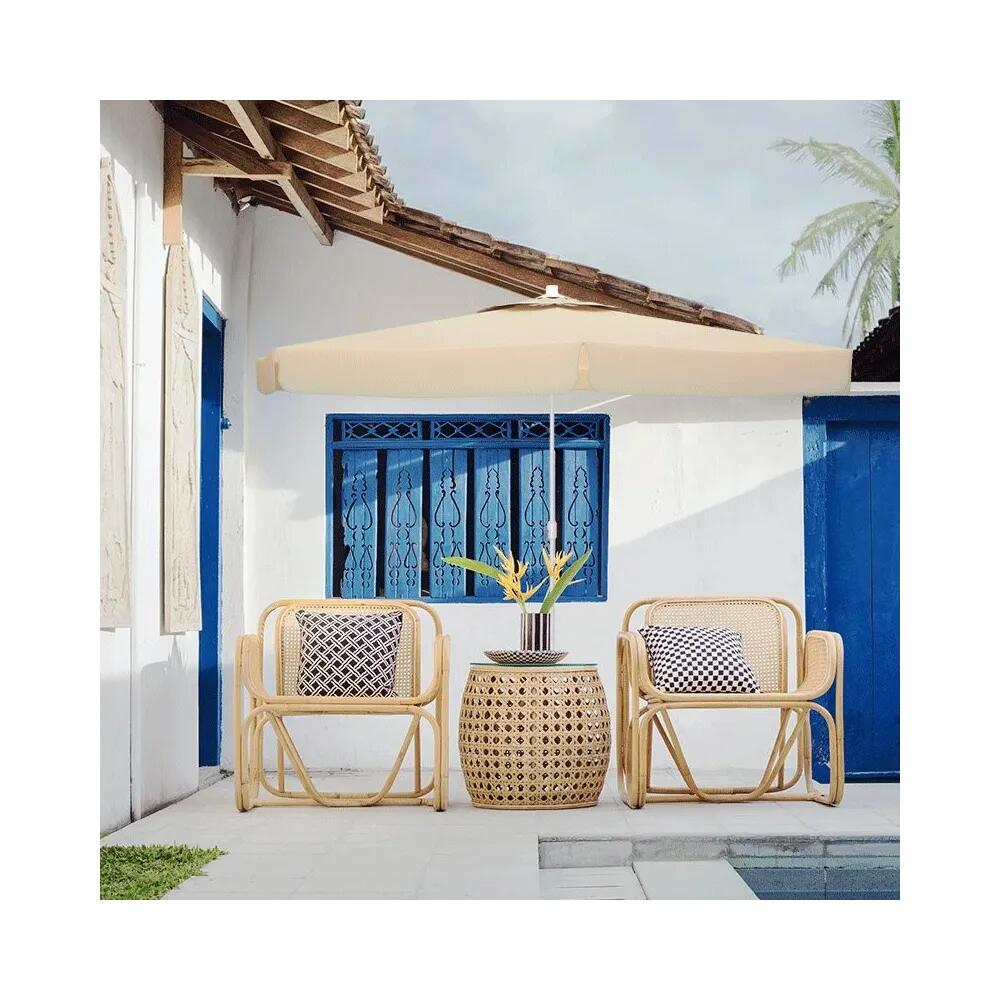 Marbueno Sombrilla Aluminio 8 Varillas D300 cm Polyester Beige 10301 4/6