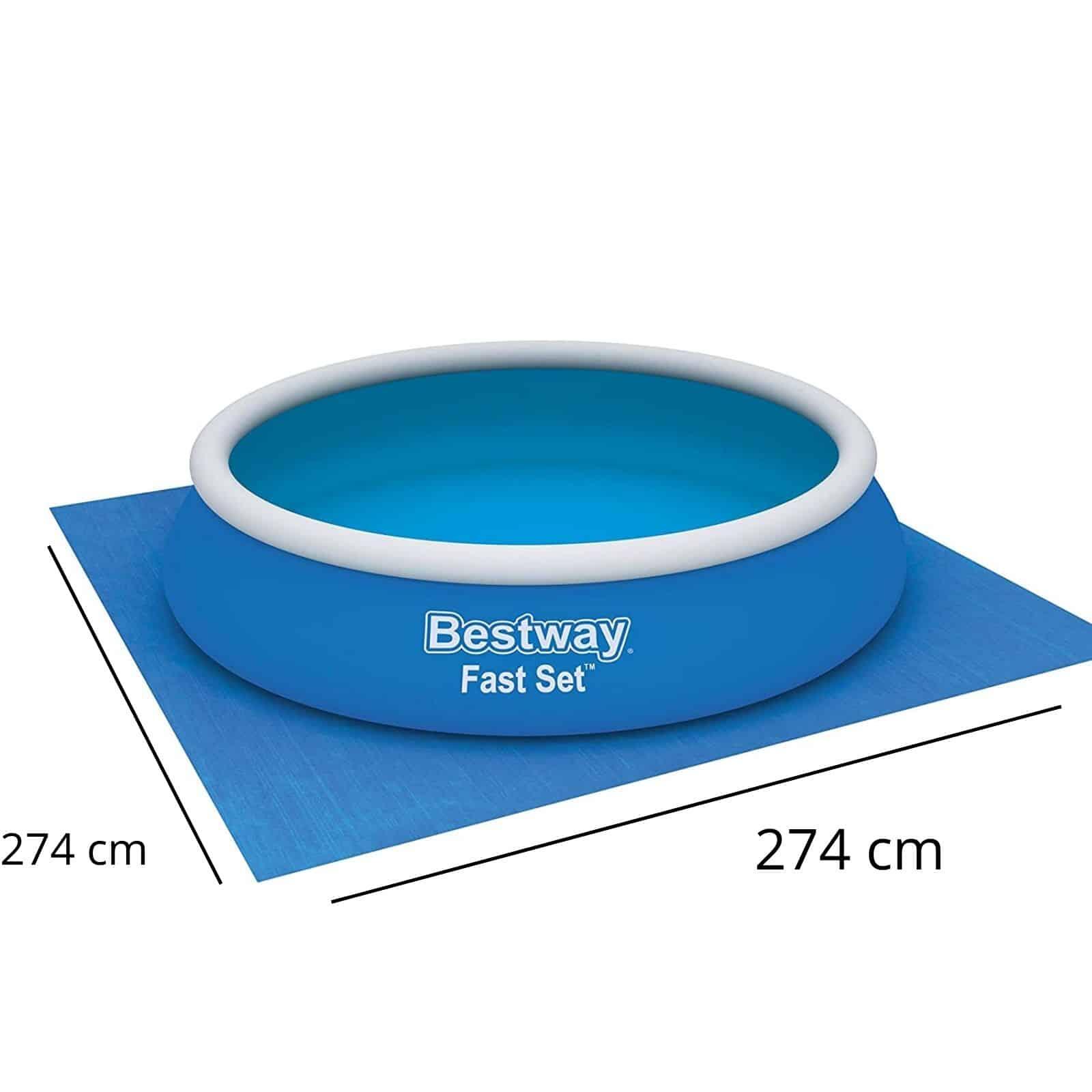 Proteção de pavimento para piscinas desmontáveis Bestway 274 x 274 cm 4/5