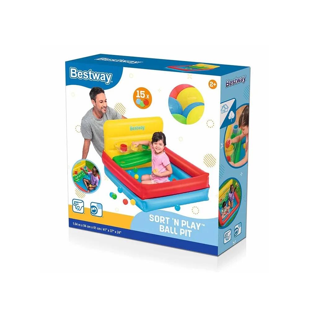 Schwimmmbad mit Kugeln Bestway Sort'N Play 94 x 104 x 61 cm 2/7