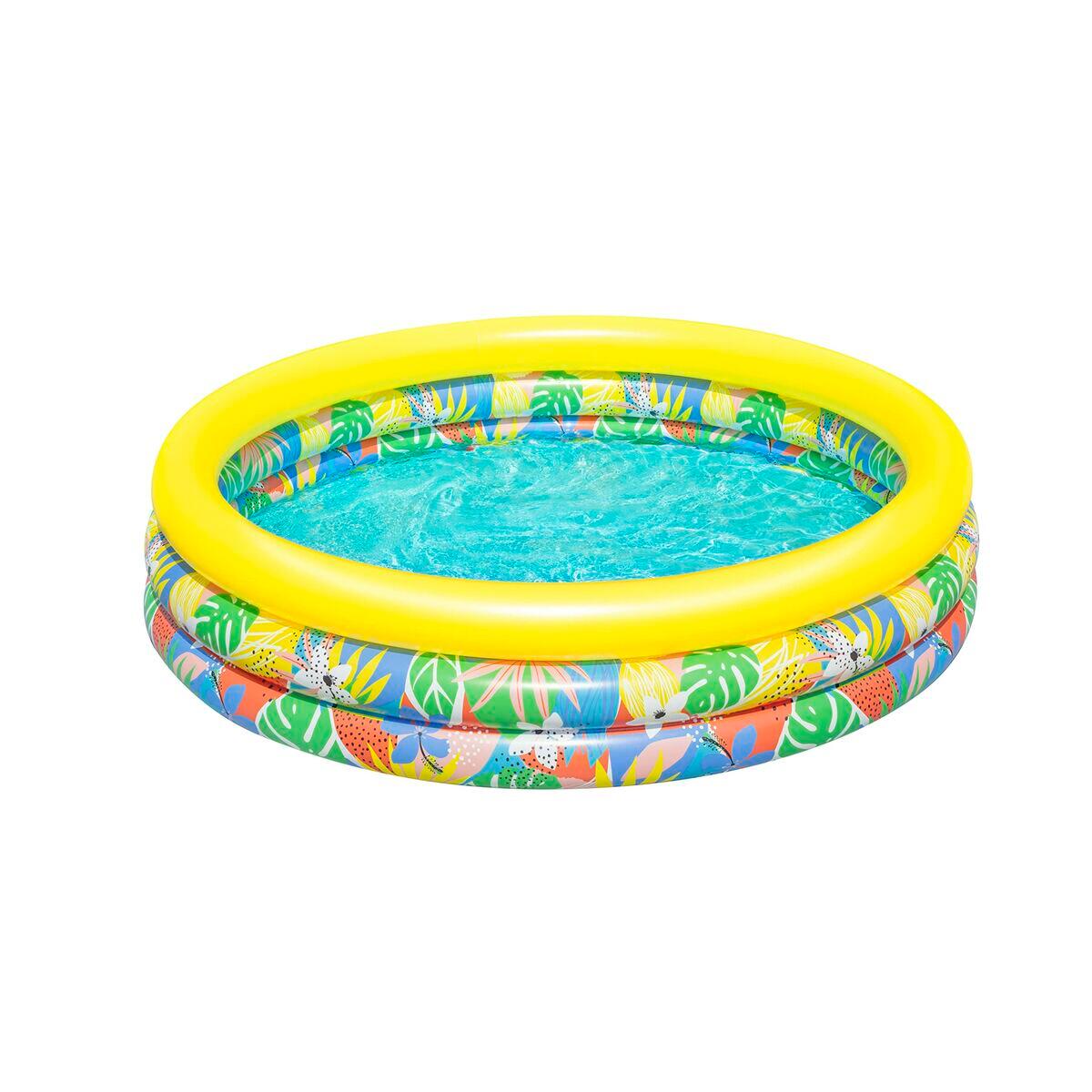 Piscina hinchable infantil Bestway 3 aros floral 168x38 cm 4/5
