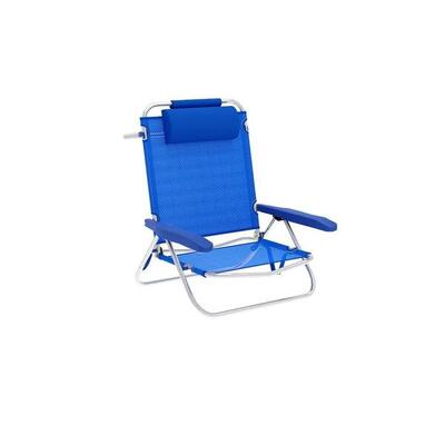 Gepolsterte Campingstuhl Marbueno Blau