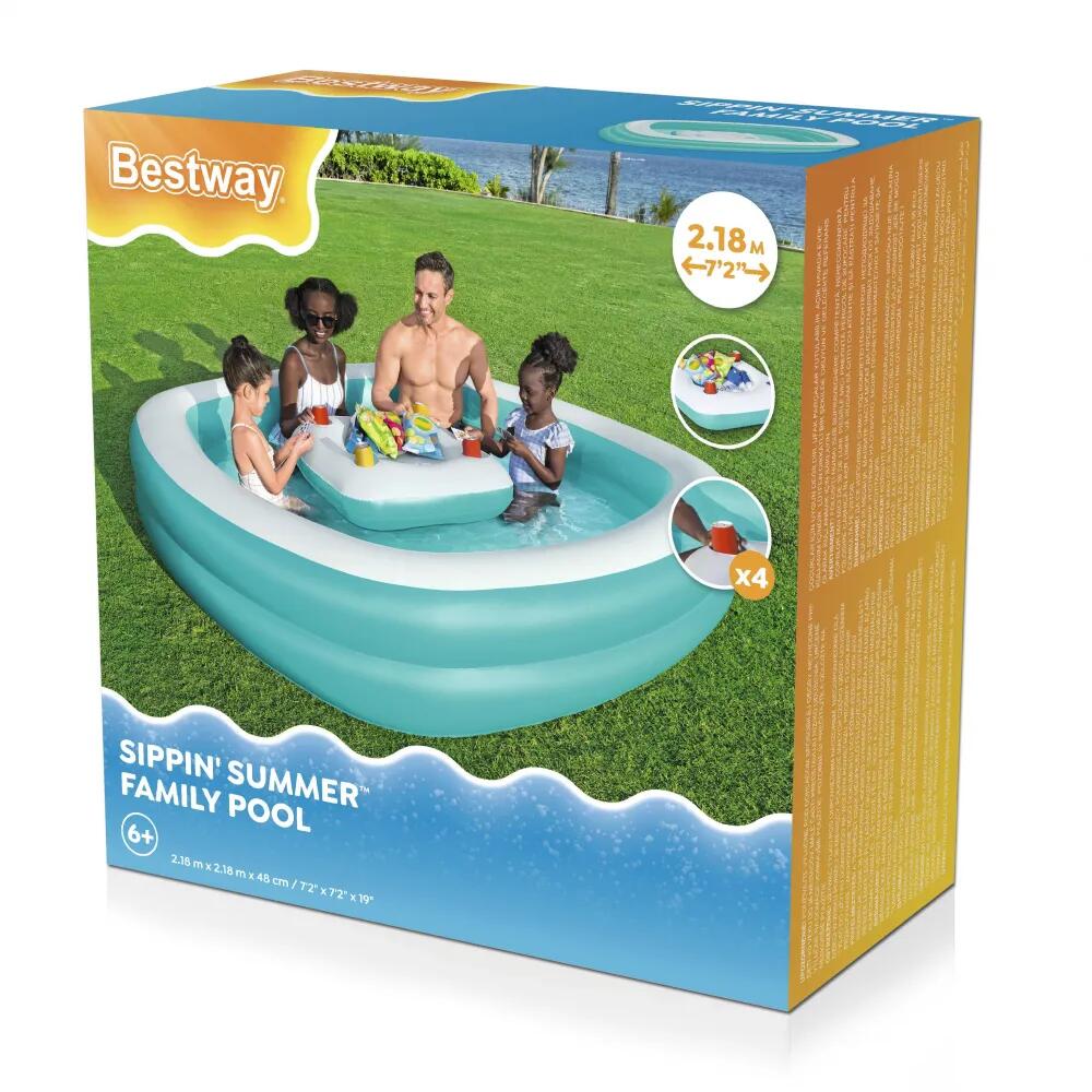 Piscina Hinchable Infantil Bestway con Mesa Flotante 3/7