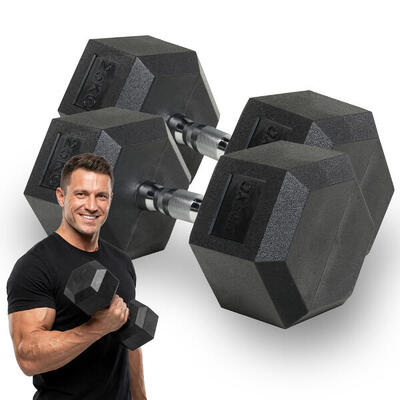 Manubrio gommato XTREXO Hex 25 kg