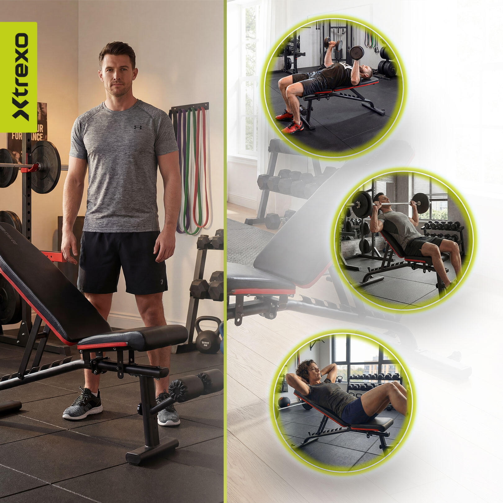 Banc d'entraînement XTREXO B100 3/7