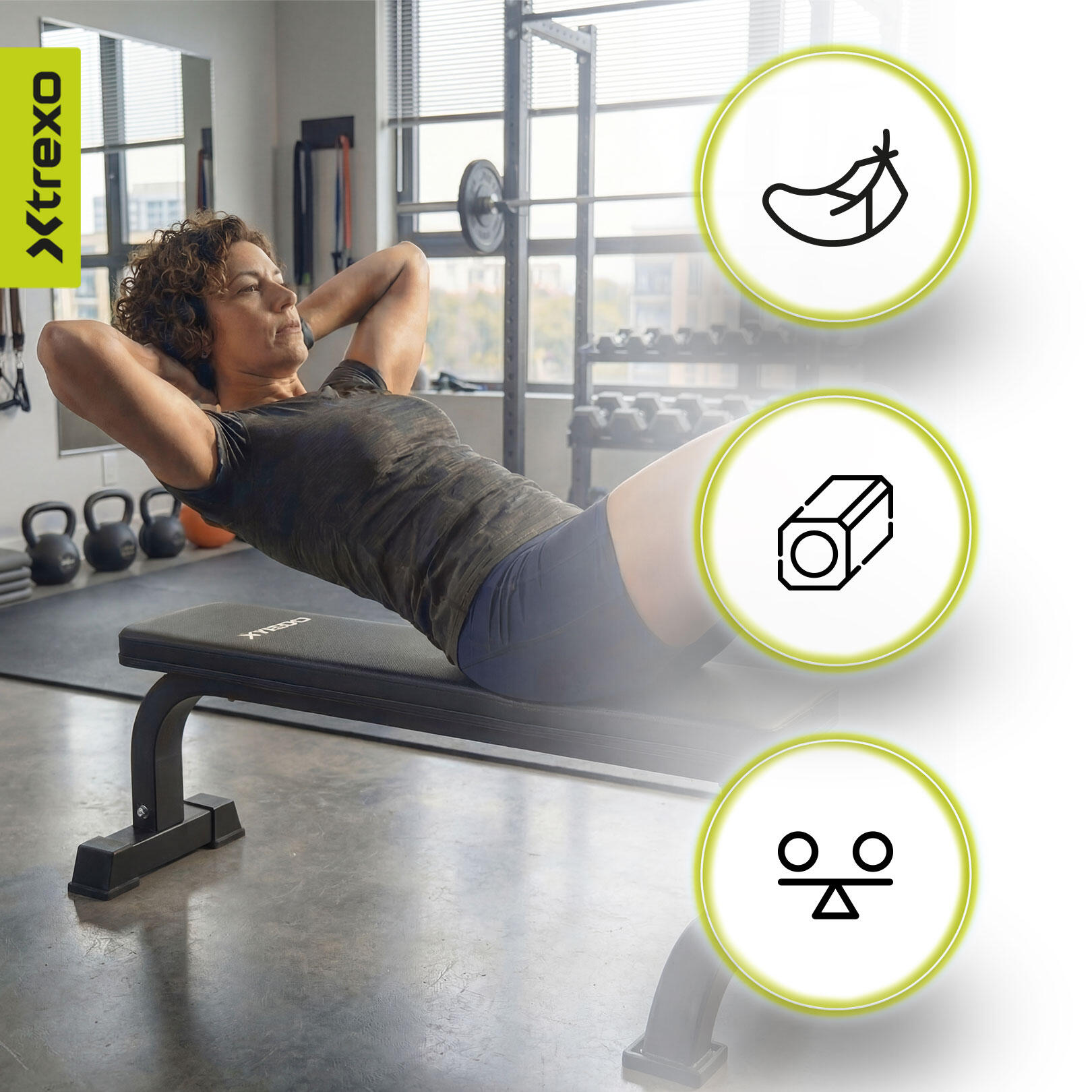 XTREXO B10 Eenvoudige trainingsbank 5/7
