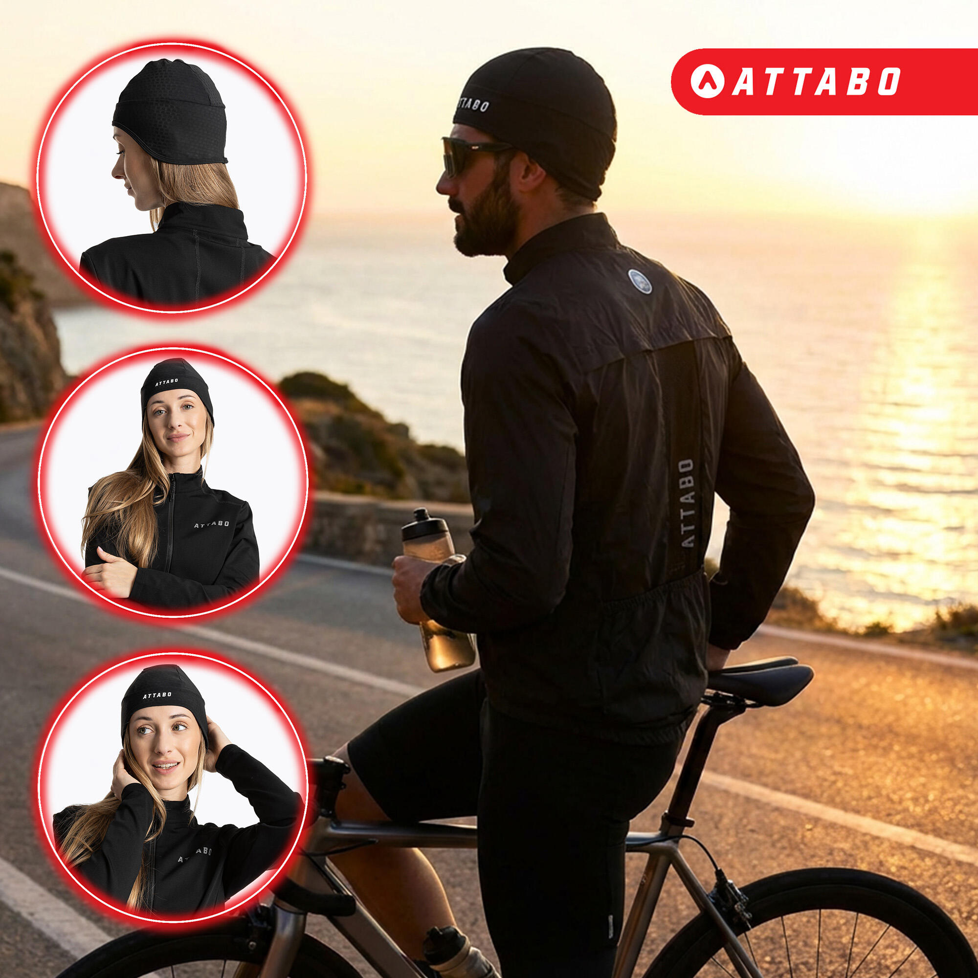 Casquette de vélo ATTABO LOREEF HAT doublée 2/7