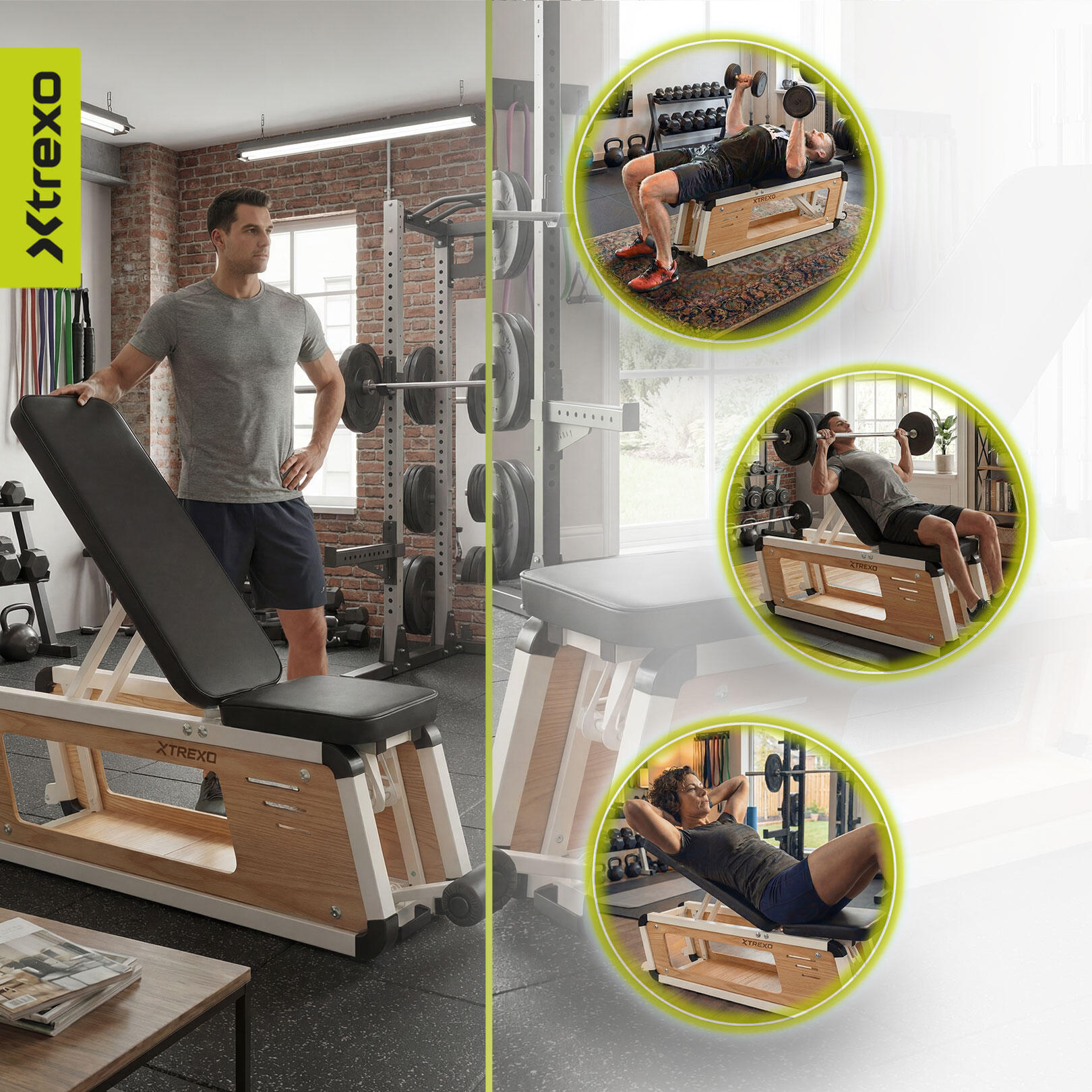 Banc d'entraînement XTREXO Storage Sylwan 3/7