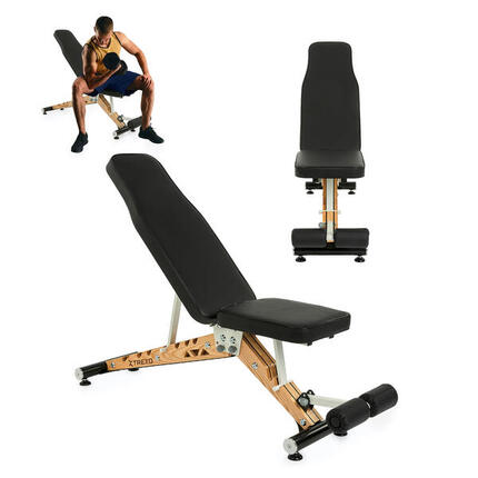 Banc d'entraînement XTREXO réglable Leszy en bois
