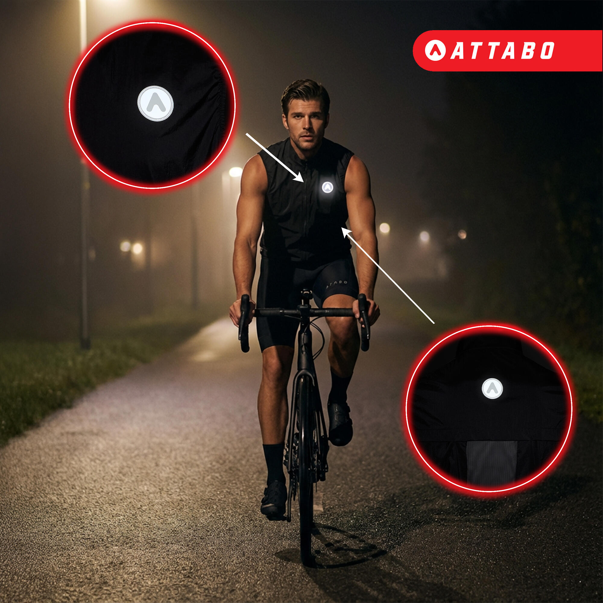 Chaleco de ciclismo a prueba de viento ATTABO Cahayo 4/7