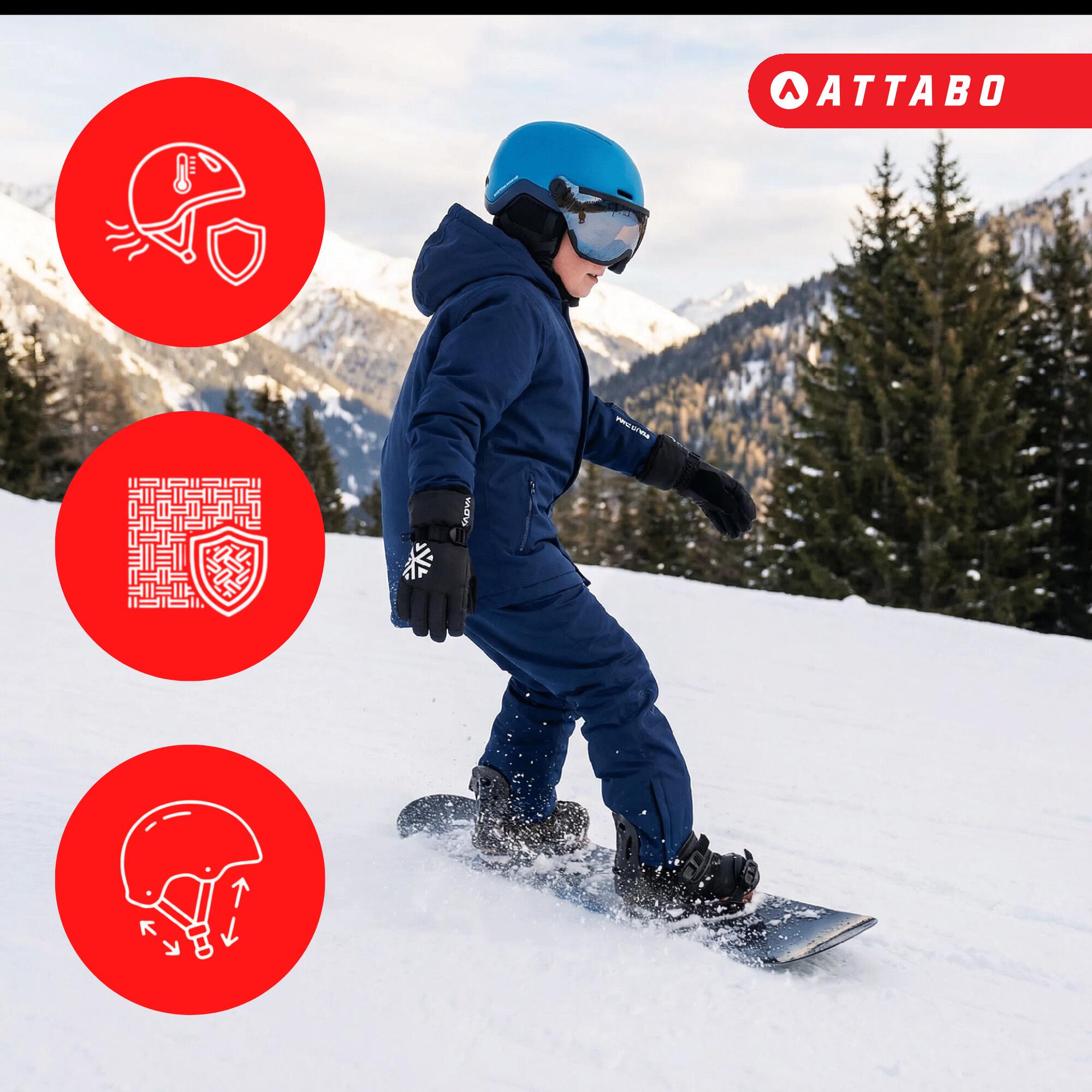 Kinder-Skihelm ATTABO Avens 2.0 Jr Visier 2/7