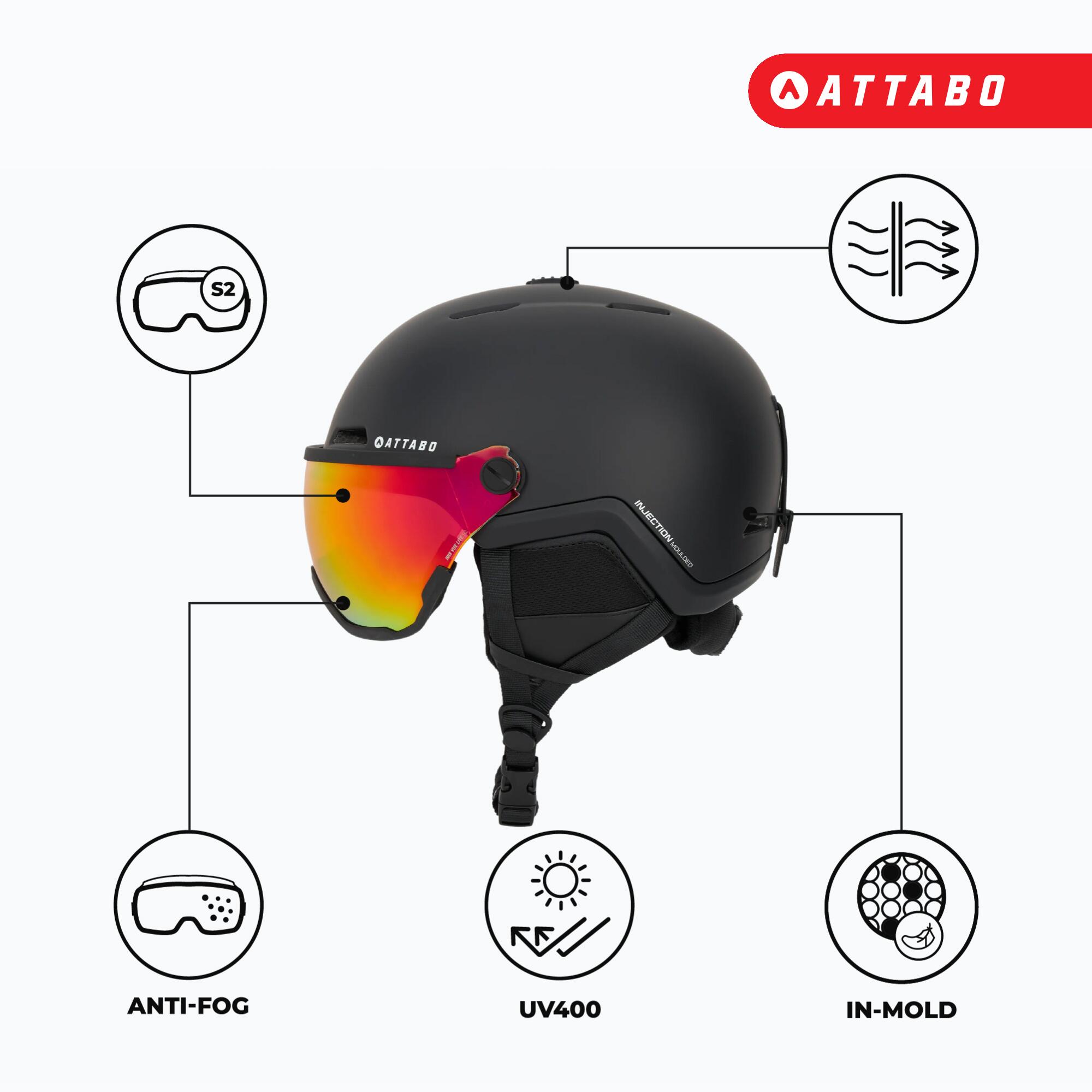 Capacete de esqui ATTABO Avens 2.0 com viseira 7/7