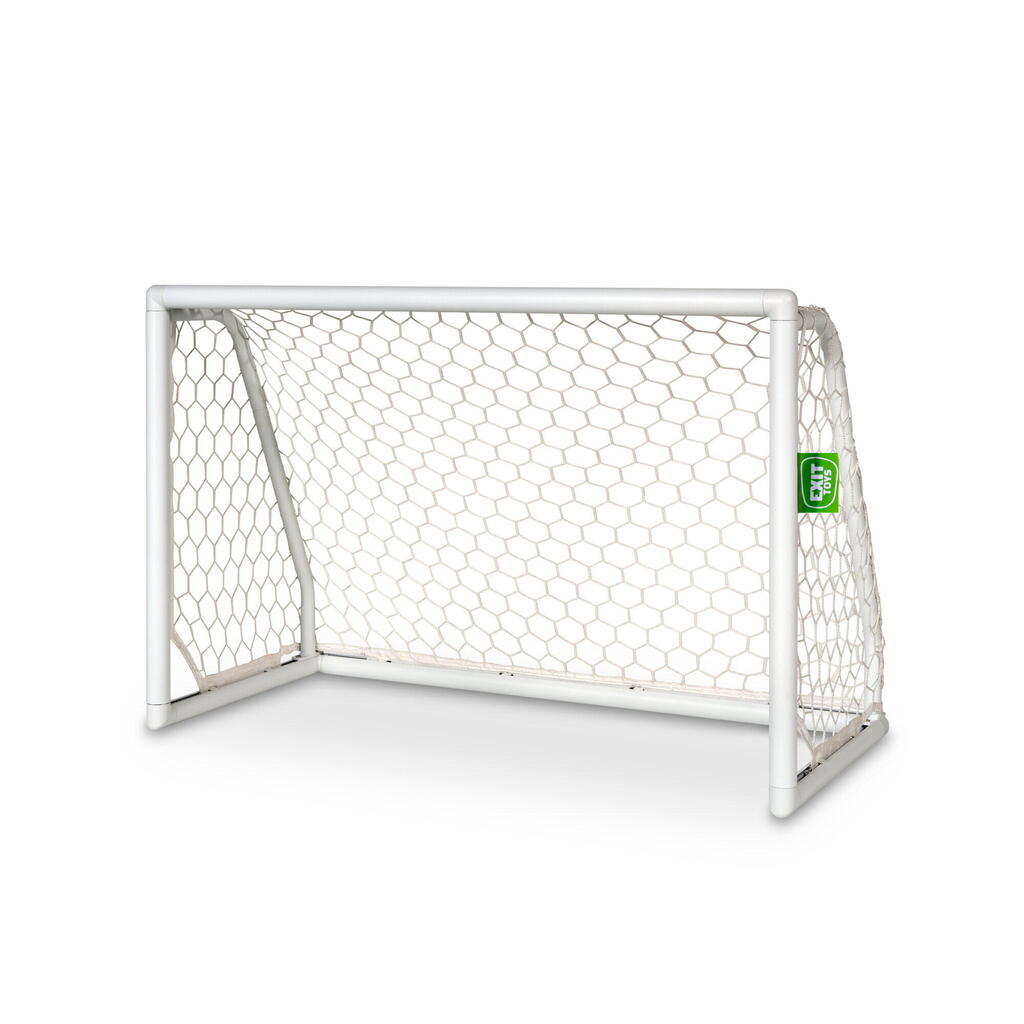 EXIT Scala Aluminium Football Goal 4x2.6ft – White