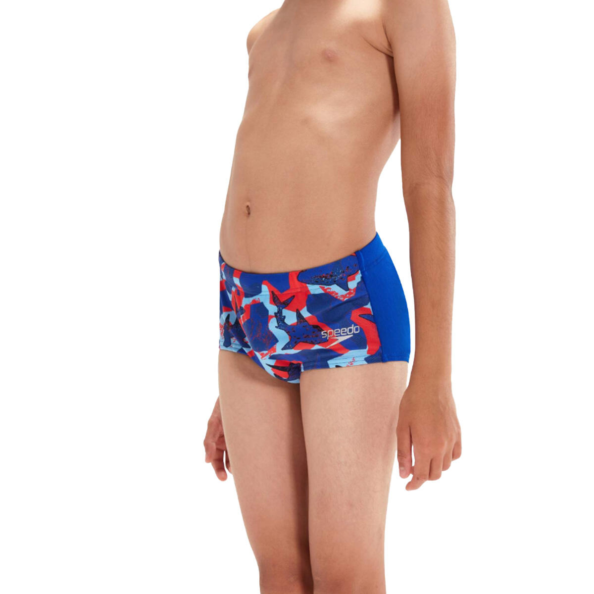 Short De Bain ALLOVER CLUB Enfant (Bleu Chroma / Bleu Poudre) 3/3