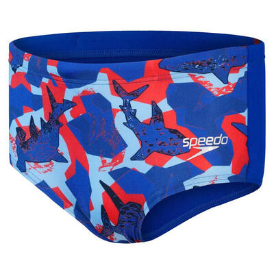 Kinder/kids allover club zwemshort (chromablauw/poederblauw)