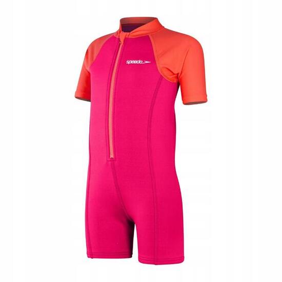 Costume Da Bagno Intero Ragazze Speedo Learn To Swim Rosa Ciliegia Corallo