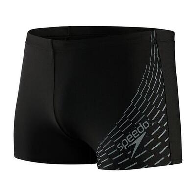 Heren medley aquashort logo zwemshort (blauw)