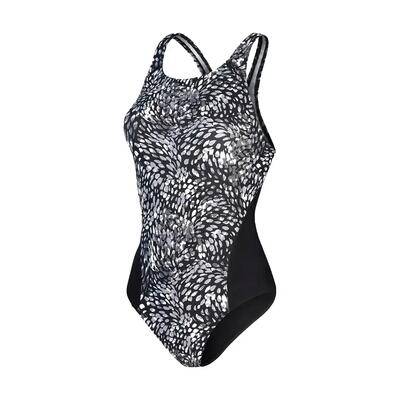 Costume Da Bagno Intero Digitale Donna Speedo Recordbreaker Nero Carbone Shark