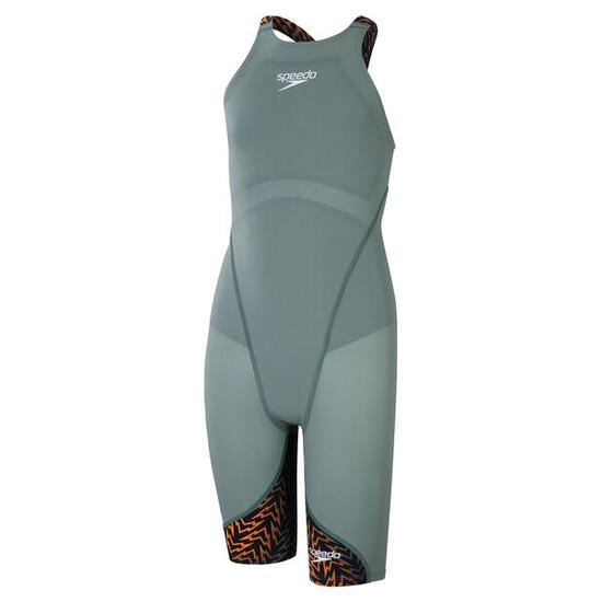 Costume Da Bagno Intero Ragazze Speedo Ignite Verde Nero Arancio