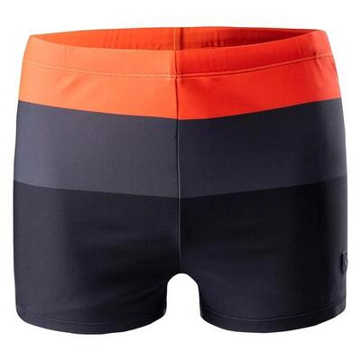 Heren streep zwemshort (rush/gesmeed ijzer/zwart)