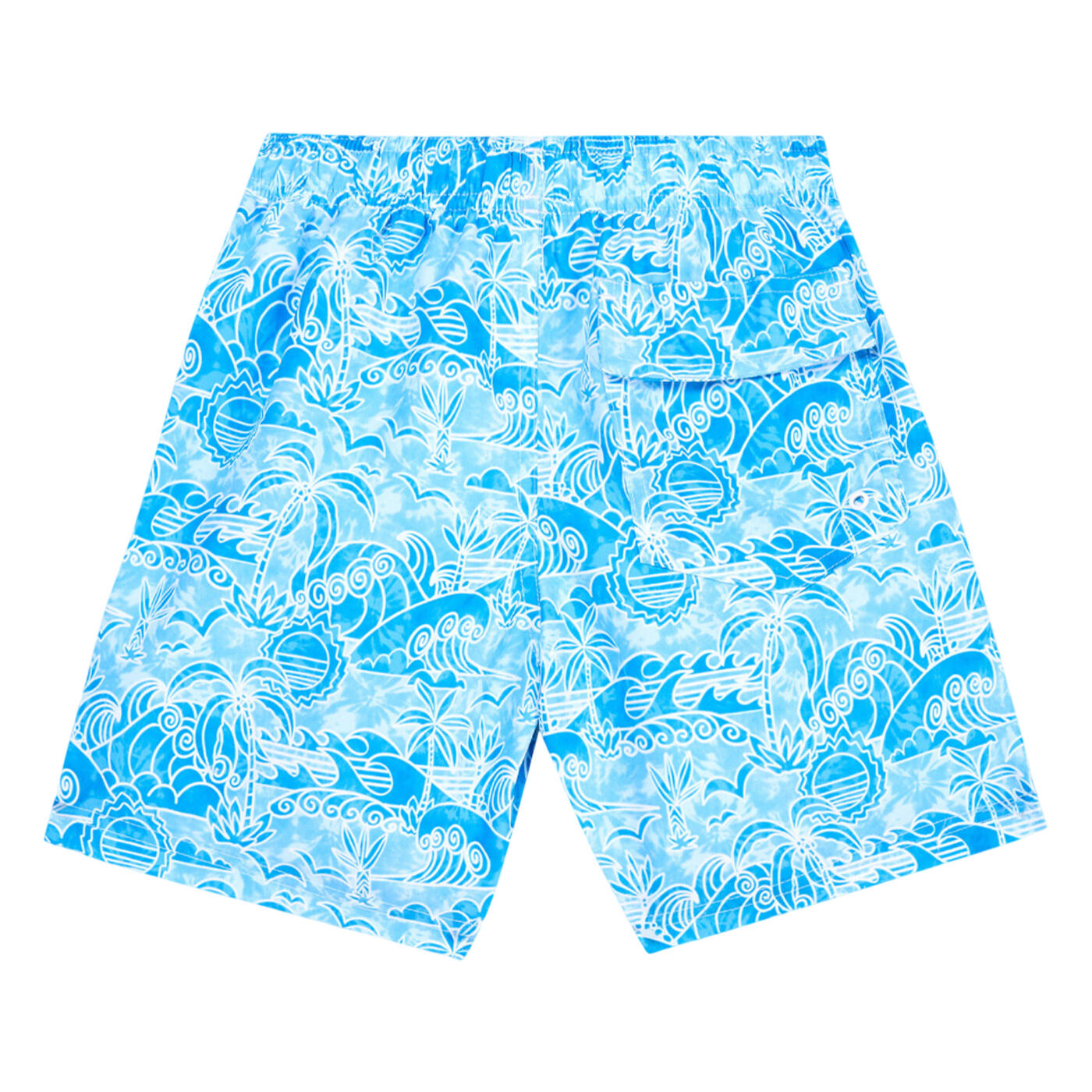 Short De Bain Garçon (Bleu Sarcelle / Bleu / Piscine / Blanc) 2/2