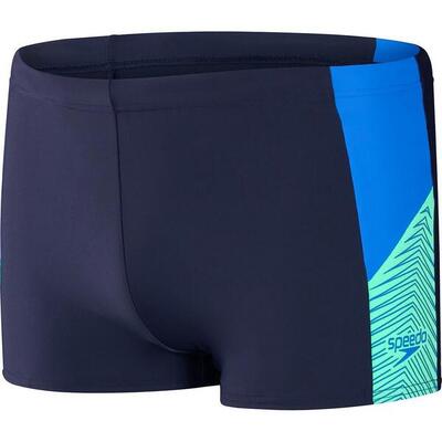 Heren dive aquashort zwemshort (marineblauw/bondiblauw/aquariumblauw)