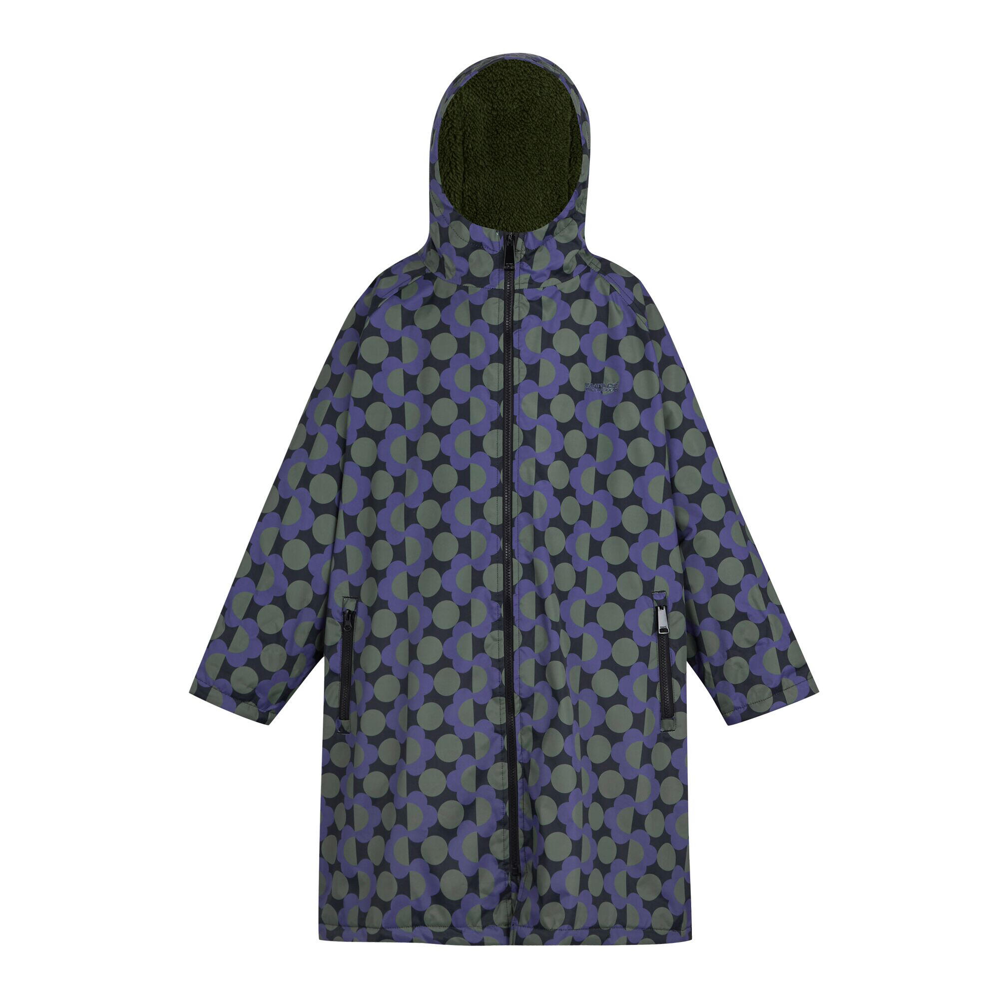 REGATTA Childrens/Kids Orla Kiely Spotted Changing Robe (Blue/Dark Olive)