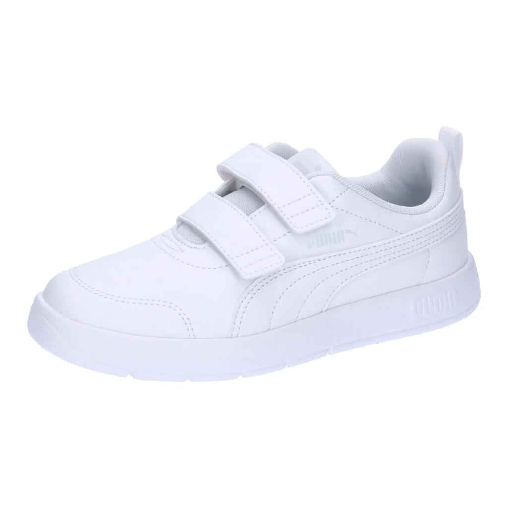 PUMA Courtflex V3 PS Shoes White/Red/Blue