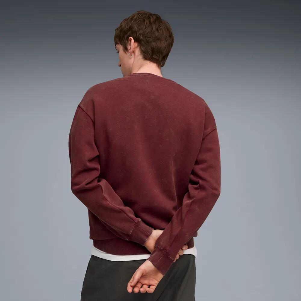 PUMA Essentials Elevated Relaxed Wash Fleece Crew Sweatshirt Herren 8/9