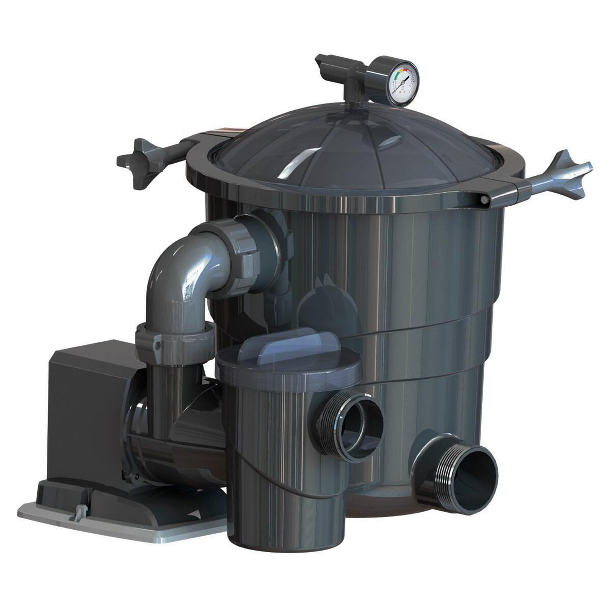 Poolex - Filtermax – Filtration À Balles 3 Microns Pour Piscines Hors-sol Jusqu’à 55 M³ - Groupe Filtration - Gris|noir - No Size - Decathlon