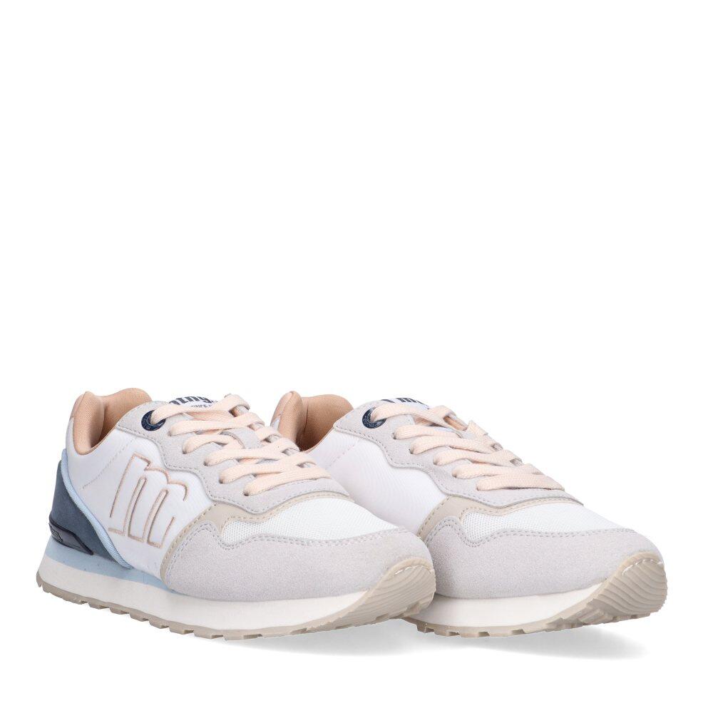 Deportivas Casual Mujer Suela Plana - Modelo 60441 Blanco 3/6