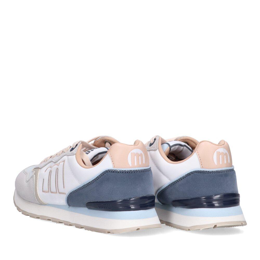 Deportivas Casual Mujer Suela Plana - Modelo 60441 Blanco 5/6