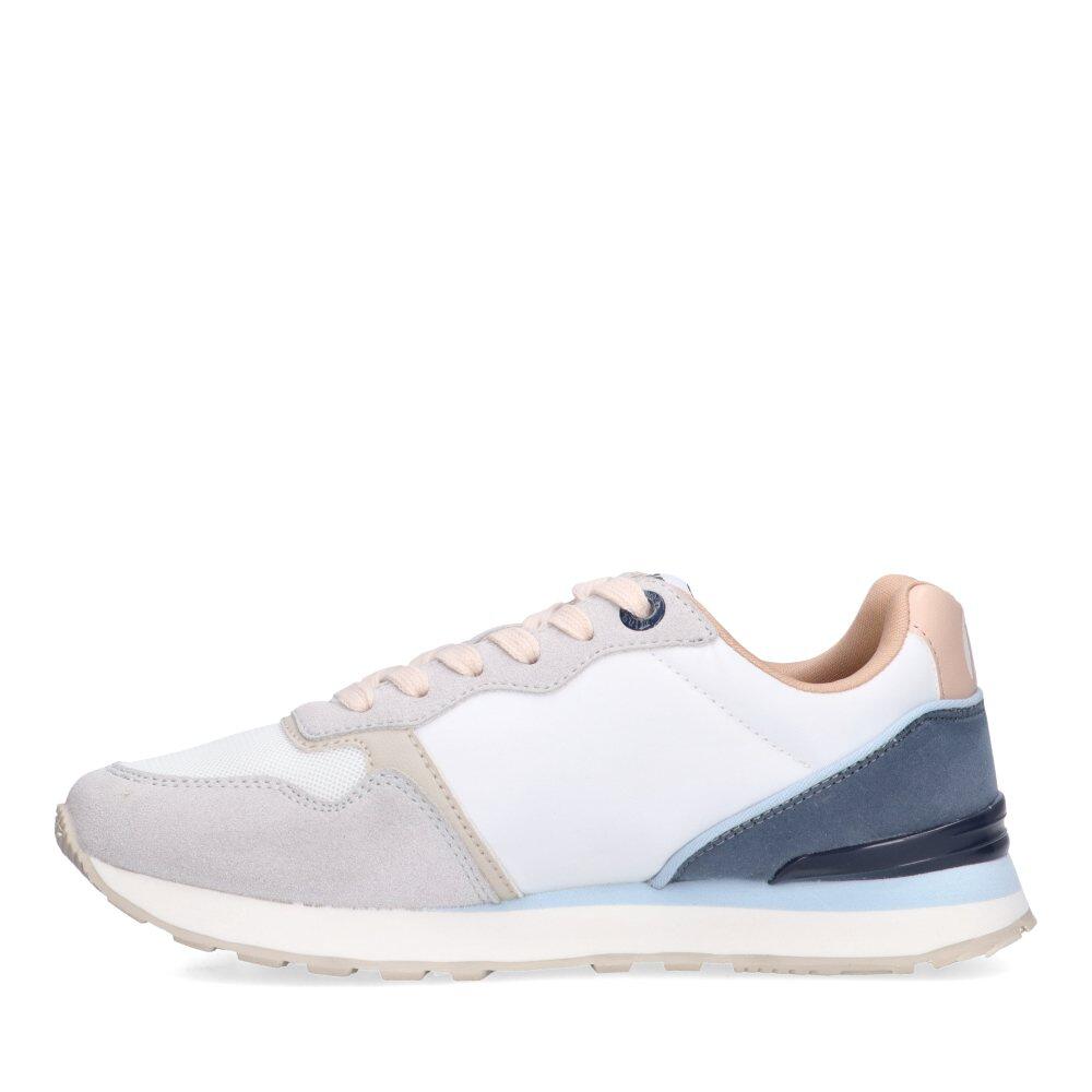 Deportivas Casual Mujer Suela Plana - Modelo 60441 Blanco 2/6