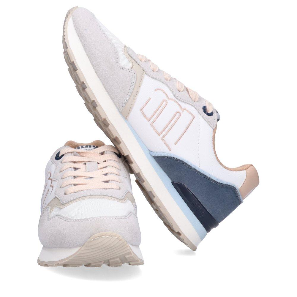 Deportivas Casual Mujer Suela Plana - Modelo 60441 Blanco 4/6